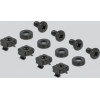 DeLock Cable Management ��� Rack 19''/1U, 10x �������, ����� - (66849)