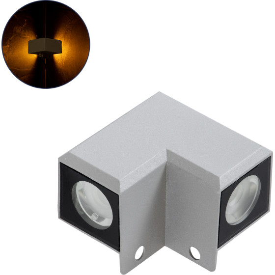 GloboStar WALLLIGHT-Dona ��������� ������ ������ - ������ Led 10W 850lm 10� Ac 220-240V ��������� IP66 �8.2 x �8.2 x �6cm ������������� ��������� 2200K - ���� - 3 Years Warranty - (90258)