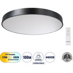 GloboStar Burton 61204-S ���������� ������ Led Cct 100W 11020lm 120� Ac 220-240V - �������� �������� ���� ���������������� All In One ����� 6000k+������ 4500k+����� 2700k Dimmable �80cm - ����� - 3 Years Warranty - (61204-1)