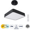 GloboStar Kamala 61206-P �������� ���������� ������ Led Cct 67W 7370lm 120� Ac 220-240V - �������� �������� ���� ���������������� All In One ����� 6000k+������ 4500k+����� 2700k Dimmable �40 x �40 x �8cm- ����� - 3 Years Warranty - (61206)
