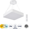 GloboStar Kamala 61207-P �������� ���������� ������ Led Cct 67W 7370lm 120� Ac 220-240V - �������� �������� ���� ���������������� All In One ����� 6000k+������ 4500k+����� 2700k Dimmable �40 x �40 x �8cm- �����- 3 Years Warranty - (61207)