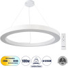 GloboStar Ra �������� ��������� ���������-������ Led Cct 100W 11020lm 120� Ac 220-240V - �������� �������� ���� ���������������� All In One ����� 6000k+������ 4500k+����� 2700k Dimmable �120cm - �����- 3 Years Warranty - (61199)