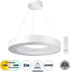 GloboStar Ra �������� ��������� ���������-������ Led Cct 67W 7370lm 120� Ac 220-240V - �������� �������� ���� ���������������� All In One ����� 6000k+������ 4500k+����� 2700k Dimmable �60cm - �����- 3 Years Warranty - (61195)