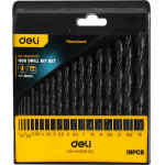 DELI ��� �������� ��� ������ HSS, 1-10mm, Din 338, 19��� - (DH-MHZ019-ED1)