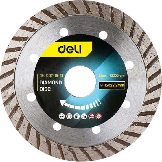 DELI ������ ����� �������� ������� ������, 115mm, 13200rPm - (DH-CQP115-E1)