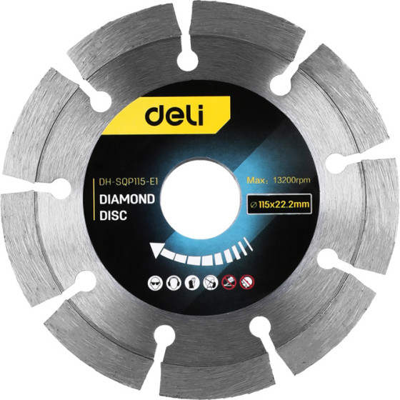 DELI ������ ����� �������� ������� ������, 115mm, 13200rPm - (DH-SQP115-E1)