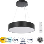 GloboStar Burton 61200-P �������� ���������� ������ Led Cct 67W 7370lm 120� Ac 220-240V - �������� �������� ���� ���������������� All In One ����� 6000k+������ 4500k+����� 2700k Dimmable �40cm - ����� - 3 Years Warranty - (61200)