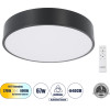 GloboStar Burton 61200-S ���������� ������ Led Cct 67W 7370lm 120� Ac 220-240V - �������� �������� ���� ���������������� All In One ����� 6000k+������ 4500k+����� 2700k Dimmable �40cm - ����� - 3 Years Warranty - (61200-1)