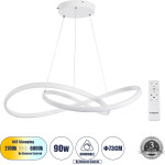 GloboStar Dexter �������� ��������� ������ Design Led Cct 90W 10080lm 300� Ac 220-240V - �������� �������� ���� ���������������� All In One ����� 6000k+������ 4500k+����� 2700k Dimmable �73cm - ����� - 3 Years Warranty - (60914)