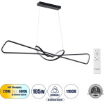 GloboStar Dolores �������� ��������� ������ Design Led Cct 105W 11760lm 300� Ac 220-240V - �������� �������� ���� ���������������� All In One ����� 6000k+������ 4500k+����� 2700k Dimmable �110x�17x�17.5cm - ����� 3 Years Warranty - (61279)