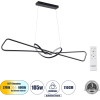 GloboStar Dolores �������� ��������� ������ Design Led Cct 105W 11760lm 300� Ac 220-240V - �������� �������� ���� ���������������� All In One ����� 6000k+������ 4500k+����� 2700k Dimmable �110x�17x�17.5cm - ����� 3 Years Warranty - (61279)