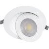 GloboStar Lexis Joint ������� Led ��������� Spot Downlight 12W 1200lm 45� Ac 220-240V IP44 �15.8cm x �4.1cm - ��������� - ����� - ������ ����� 4500K - Bridgelux Chip - Tuv Certified Driver - 5 Years Warranty - (60988)