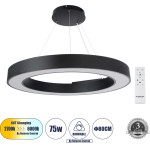GloboStar Ra �������� ��������� ���������-������ Led Cct 75W 8250lm 120� Ac 220-240V - �������� �������� ���� ���������������� All In One ����� 6000k+������ 4500k+����� 2700k Dimmable �80cm - ����� - 3 Years Warranty - (61196)