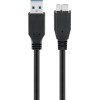 Goobay ������� Usb 3.0 �� Micro �ype B 5 Gbps, 3m, ����� - (95027)