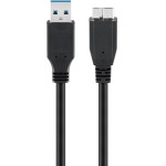 Goobay ������� Usb 3.0 �� Micro �ype B 5 Gbps, 3m, ����� - (95027)