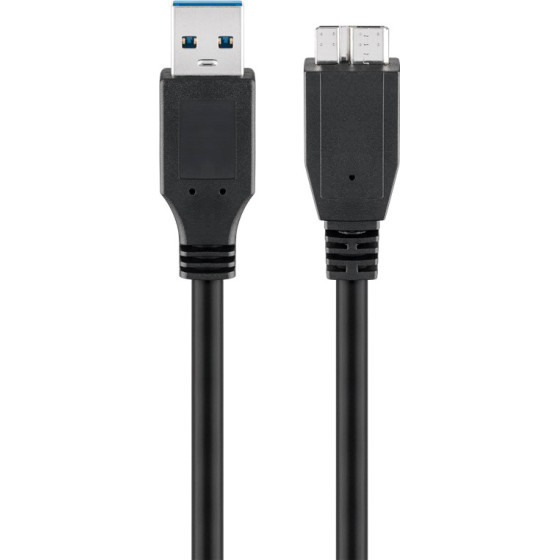 Goobay ������� Usb 3.0 �� Micro �ype B 5 Gbps, 3m, ����� - (95027)