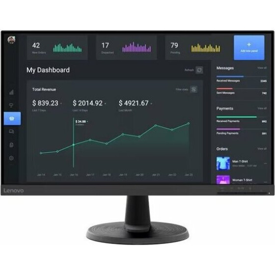 Lenovo Monitor D24-45 23.8'' FHD,VA,VGA,Hdmi - (67A4KAC6EU)