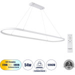 GloboStar Bolivar �������� ��������� ������ Design Led Cct 54W 6210lm 300� Ac 220-240V - �������� �������� ���� ���������������� All In One ����� 6000k+������ 4500k+����� 2700k Dimmable �120 x �30 x �2cm ����� - 3 Years Warranty - (61272)