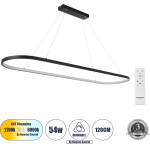 GloboStar Bolivar �������� ��������� ������ Design Led Cct 54W 6210lm 300� Ac 220-240V - �������� �������� ���� ���������������� All In One ����� 6000k+������ 4500k+����� 2700k Dimmable �120 x �30 x �2cm ����� - 3 Years Warranty - (61271)