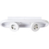 GloboStar Nespo ��������� ������ Linear Design Led Cct �� ��������� ���� Led Spot Downlight 36W 4032lm 360� & 45� Ac 220-240V - �������� �������� ���� �������� On/Off All In One ����� 6000k+4500k+2700k �40 x �13 x �6.5cm - ����� - (61213)