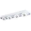 GloboStar Nespo ��������� ������ Linear Design Led Cct �� ��������� ���� Led Spot Downlight 48W 5376lm 360� & 45� Ac 220-240V - �������� �������� ���� �������� On/Off All In One ����� 6000k+4500k+2700k �80 x �13 x �6.5cm - ����� - (61215)