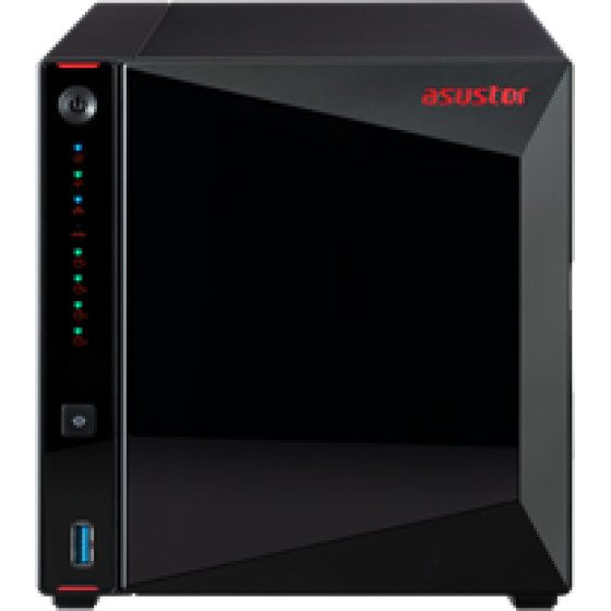 Asustor Nas - Nimbustor 4, DT, 4 Bays Hot SWAP, Intel Celeron J4105 1.5GHz Qc (Burst 2.5GHz), 4GB (Max 8GB), 3xUSB3.2 GEN1, 2,5 GbEx2, Hdmi 2.0a, WoL, WoW, IR, 3YW. - (AS5304T)