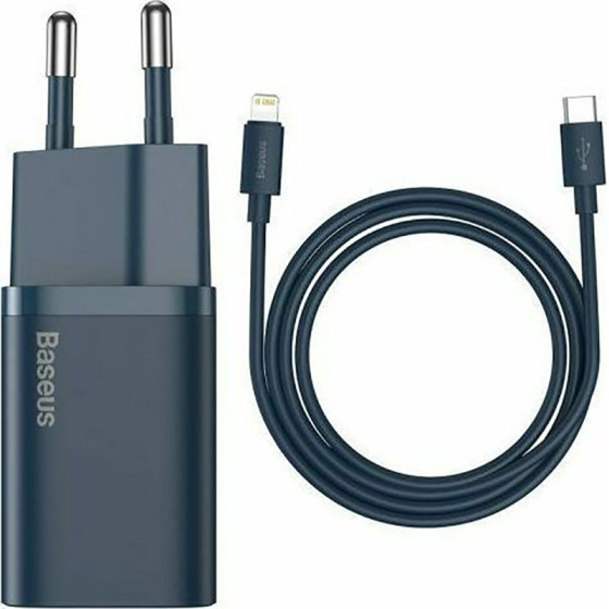 Baseus ��������� �� ���� USB-C ��� ������� Lightning 20W Power Delivery ���� (Super Si) - (TZCCSUP-B03)