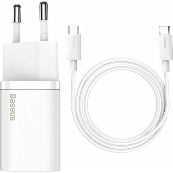 Baseus ��������� �� ���� USB-C ��� ������� USB-C 25W ������ (Super Si) - (TZCCSUP-L02)