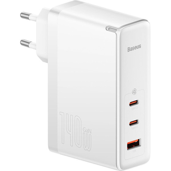 Baseus ��������� ����� ������� �� ���� USB-A ��� 2 ����� USB-C 140W ������ (GaN5 Pro) - (CCGP100202)