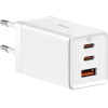 Baseus ��������� ����� ������� �� ���� USB-A ��� 2 ����� USB-C 65W Quick Charge 3.0 ������ (GaN5 Pro) - (CCGP120202)