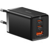 Baseus ��������� ����� ������� �� ���� USB-A ��� 2 ����� USB-C 65W Quick Charge 3.0 ������ (GaN5 Pro) - (CCGP120201)