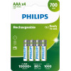 Philips ���������������� �������� R03B4A70, 700mAh, Aaa HR03 Micro, 4��� - (R03B4A70-10)