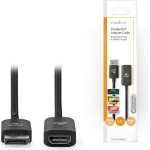 Nedis CCGP37108BK02 Displayport Adapter 8K@30Hz 0.20m BLACK