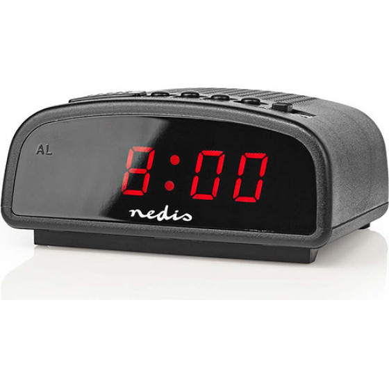 Nedis CLDK008BK Digital Alarm Clock 0.6'' Led Snooze