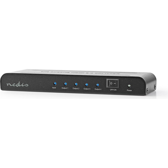 Nedis VSPL3474AT Hdmi Splitter With 4POrts 4K@60Hz ANTHRACITE