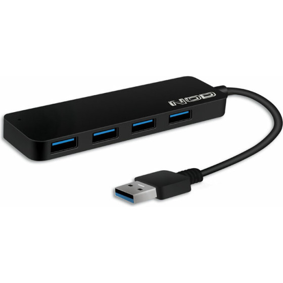 NOD Metal Hub 4.3 Usb 3.2 Gen 1X1 4 Ports Aluminum BLACK