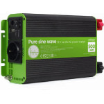 Energenie 12V Pure Sine Wave Car DC-Ac Power Inverter 500W - (EG-PWC-PS500-01)