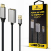 Cablexpert Active 4K Hdmi Male To Displayport Female Adapter Black Retail Pack - (A-HDMIM-DPF-02)