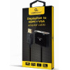 Cablexpert Displayport Male To Hdmi FEMALE+Vga Female Adapter Cable Black - (A-DPM-HDMIFVGAF-01)