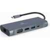 Cablexpert Usb TYPE-C 7-IN-1 Multiport Adapter (HUB3.0+HDMI+VGA+PD+Card READER+Stereo AUDIO) - (A-CM-COMBO7-01)