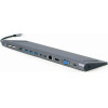 Cablexpert Usb TYPE-C 9-IN-1 Multiport Adapter (Usb Hub + Hdmi + Vga + Pd + Card Reader + Lan + 3.5MM) - (A-CM-COMBO9-01)