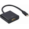Cablexpert Usb TYPE-C To Hdmi Adapter Cable 4K@60HZ 15CM Black Retail Pack - (A-CM-HDMIF-04)