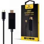 Cablexpert USB-C Male To HDMI-Male Adapter 4K 30HZ 2M Black Retail Pack - (A-CM-HDMIM-01)