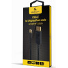 Cablexpert USB-C To DISPLAYPORT-Male Adapter 4K 60HZ 2M Black Retail Pack - (A-CM-DPM-01)