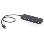 Gembird 4-Port Usb Hub TYPE-C Black - (UHB-CM-U2P4-01)