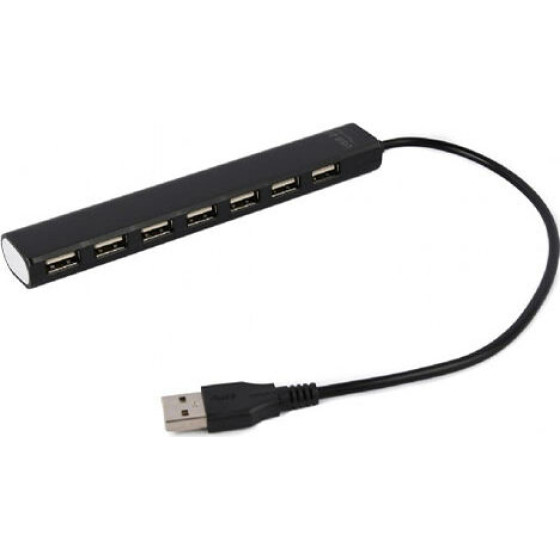 Gembird Usb 2.0 7-Port Hub Black - (UHB-U2P7-04)