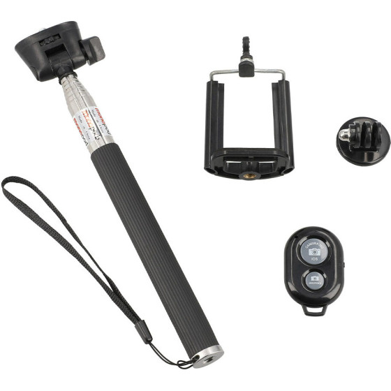 Lamtech 3IN1 Bluetooth SELFIE-Stick For SMARTPHONES, Action Cameras And Digital Cameras - (LAM112884)