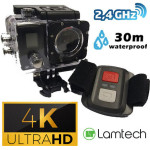 Lamtech 4K Action Camera Duo With Wi-Fi & 2.4G Remote Control - (LAM021615)