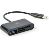 Lamtech TYPE-C Card Reader Black - (LAM112457)