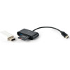 Lamtech TYPE-C Card Reader Black - (LAM112457)
